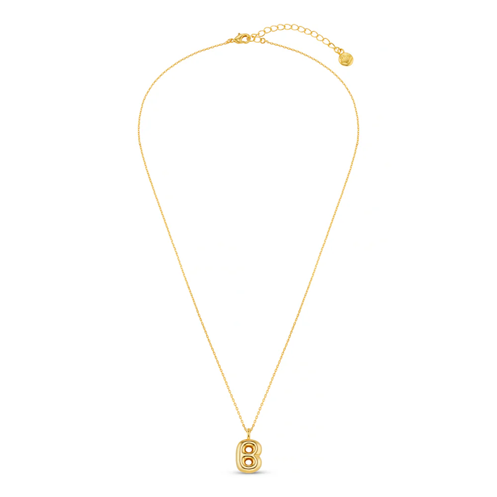 B Bubble Initial Necklace - Image 3