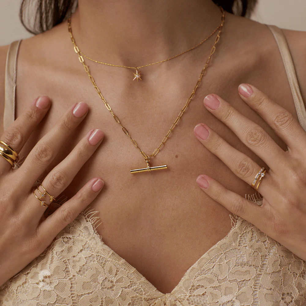 Baguette & Crystal Ring 2-Pack - Image 2