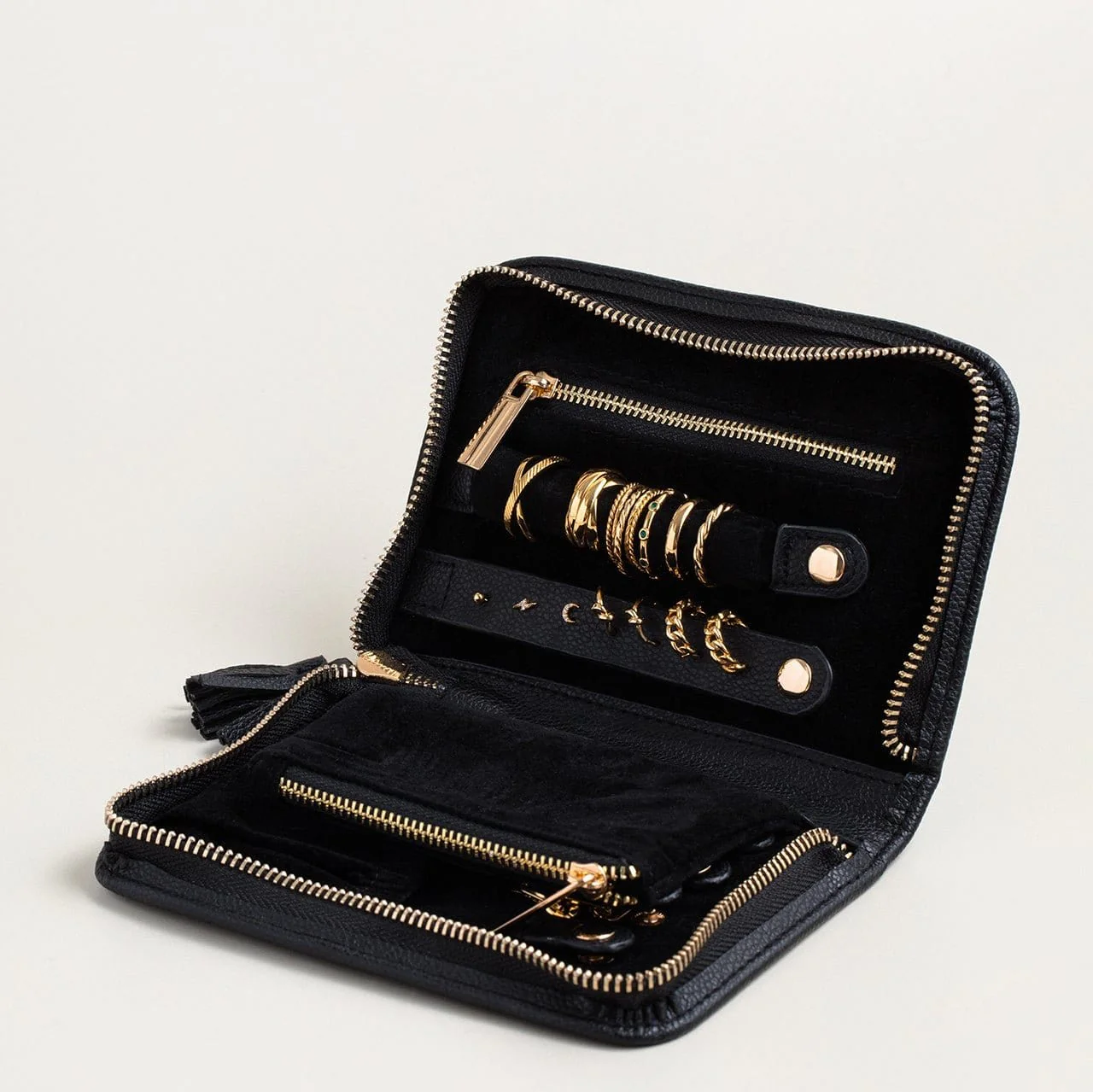 Black Jewellery Travel Wallet - Image 3