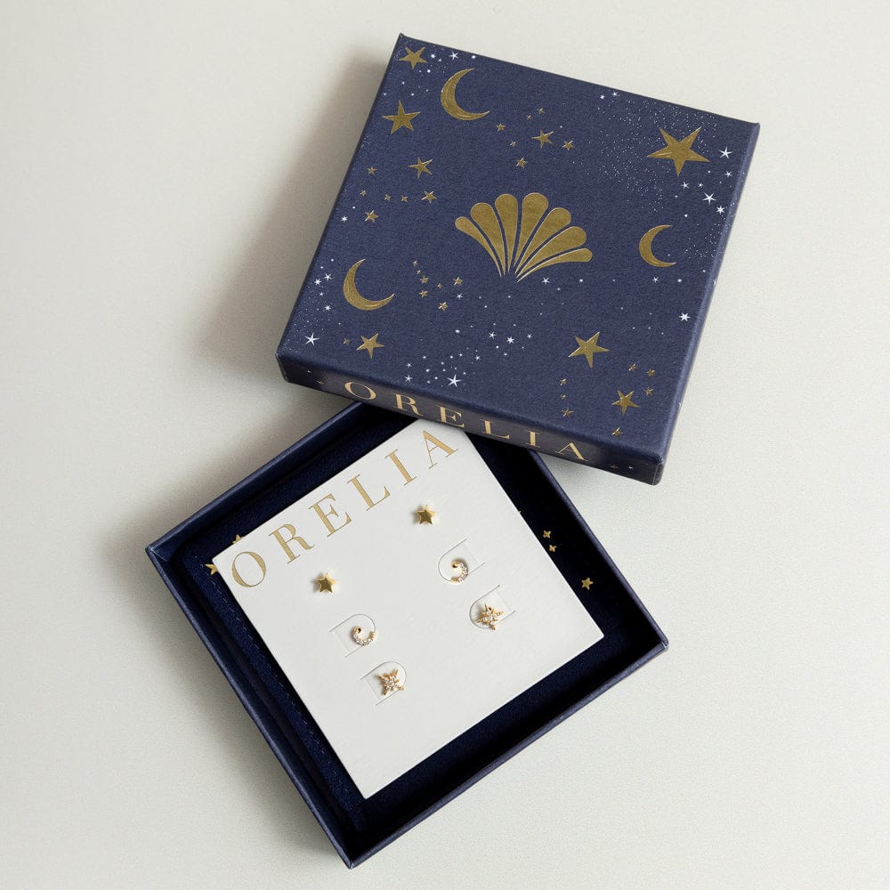 Celestial Pavé Stud Earring Pack With Gift Box - Image 2