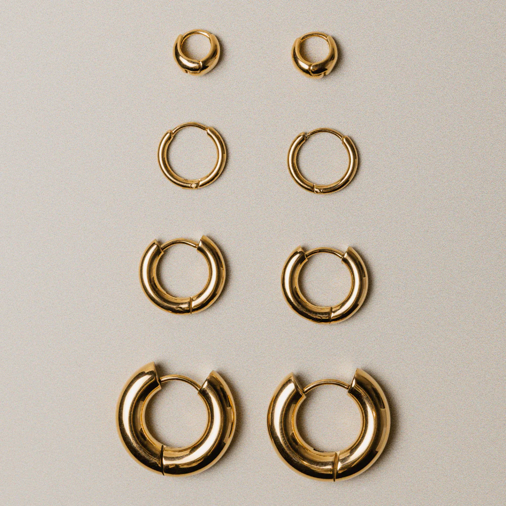 LUXE Chubby Huggie Hoop Earrings - Image 3