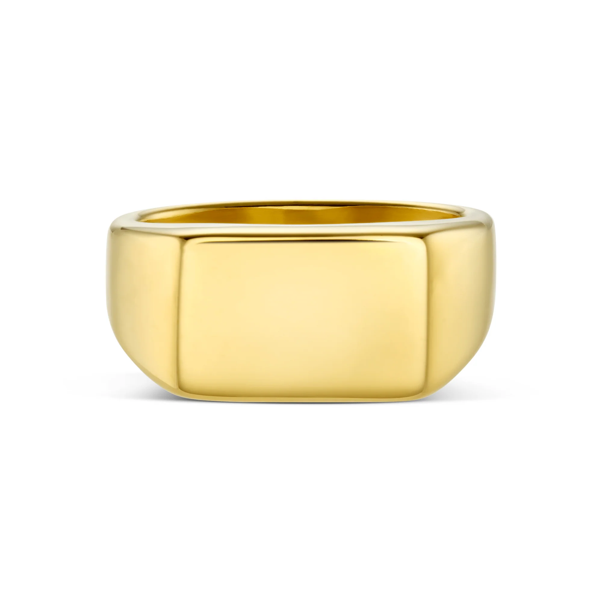 Chunky Signet Ring - Gold - Image 5