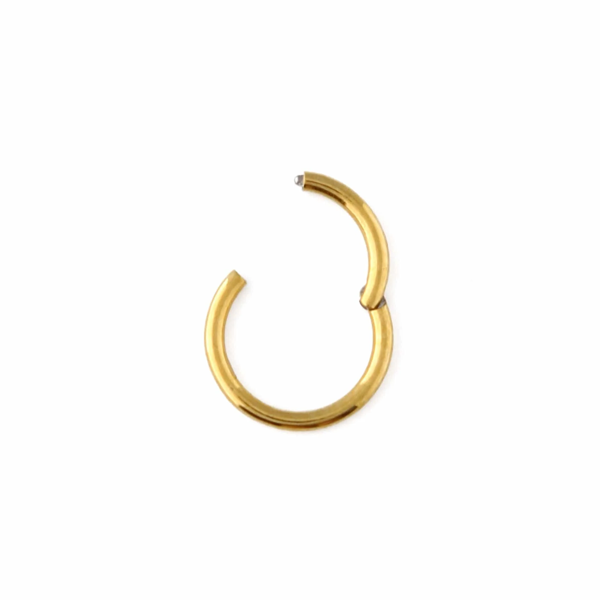 Clean Metal Clicker Hoop 8mm - Gold - Image 3