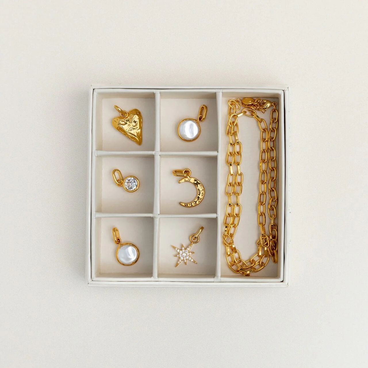 Create Your Own - Pearl & Molten Charm Necklace - Image 3
