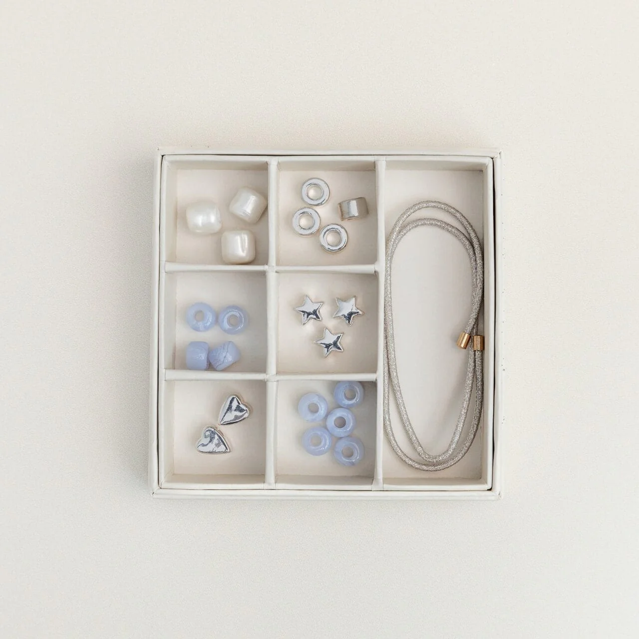 Create Your Own - Silver & Blue Beaded Bracelet - Image 3