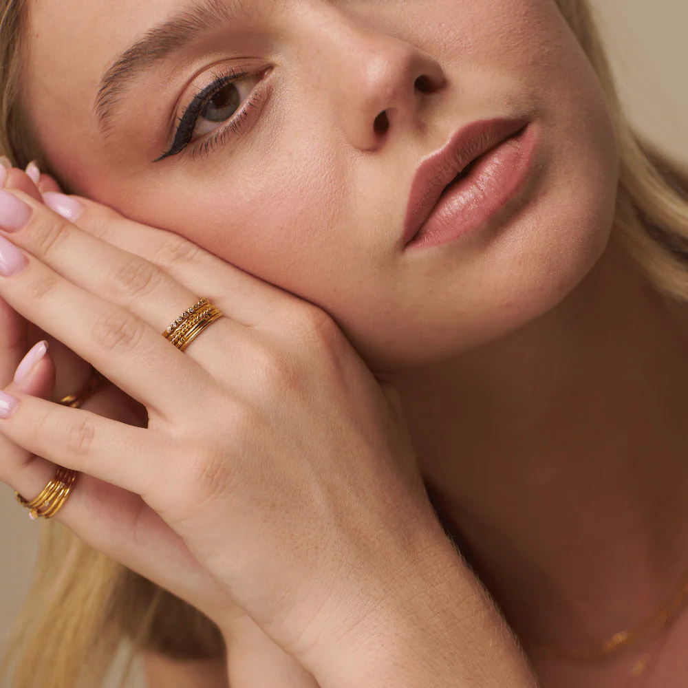 Crystal Multi Ring Stacking Set - Image 2