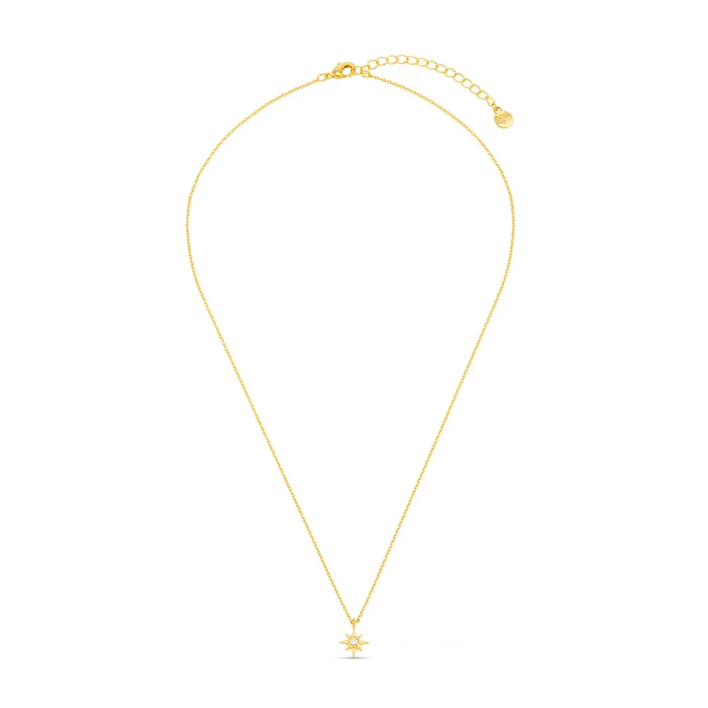 Crystal Starburst Charm Necklace With Gift Box - Image 4