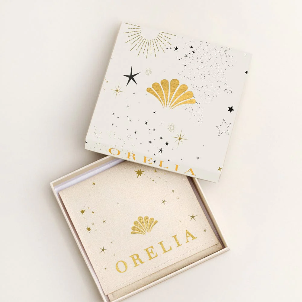Crystal Starburst Micro Hoop Earring With Gift Box - Image 4