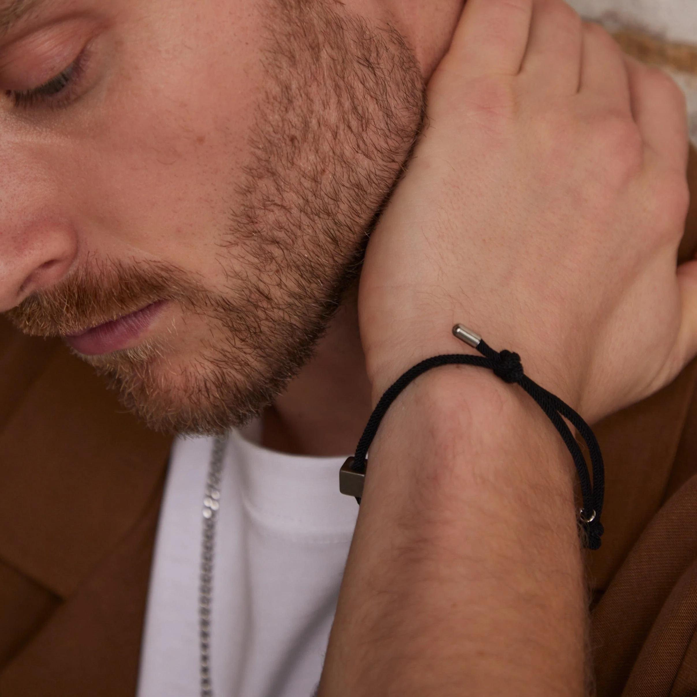 Cube & Cord Adjustable Bracelet - Image 3