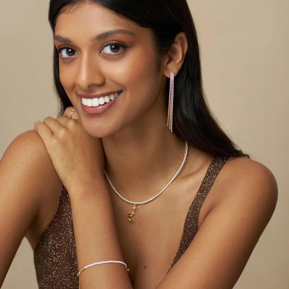 Cupchain Waterfall Drop Earrings - Image 2