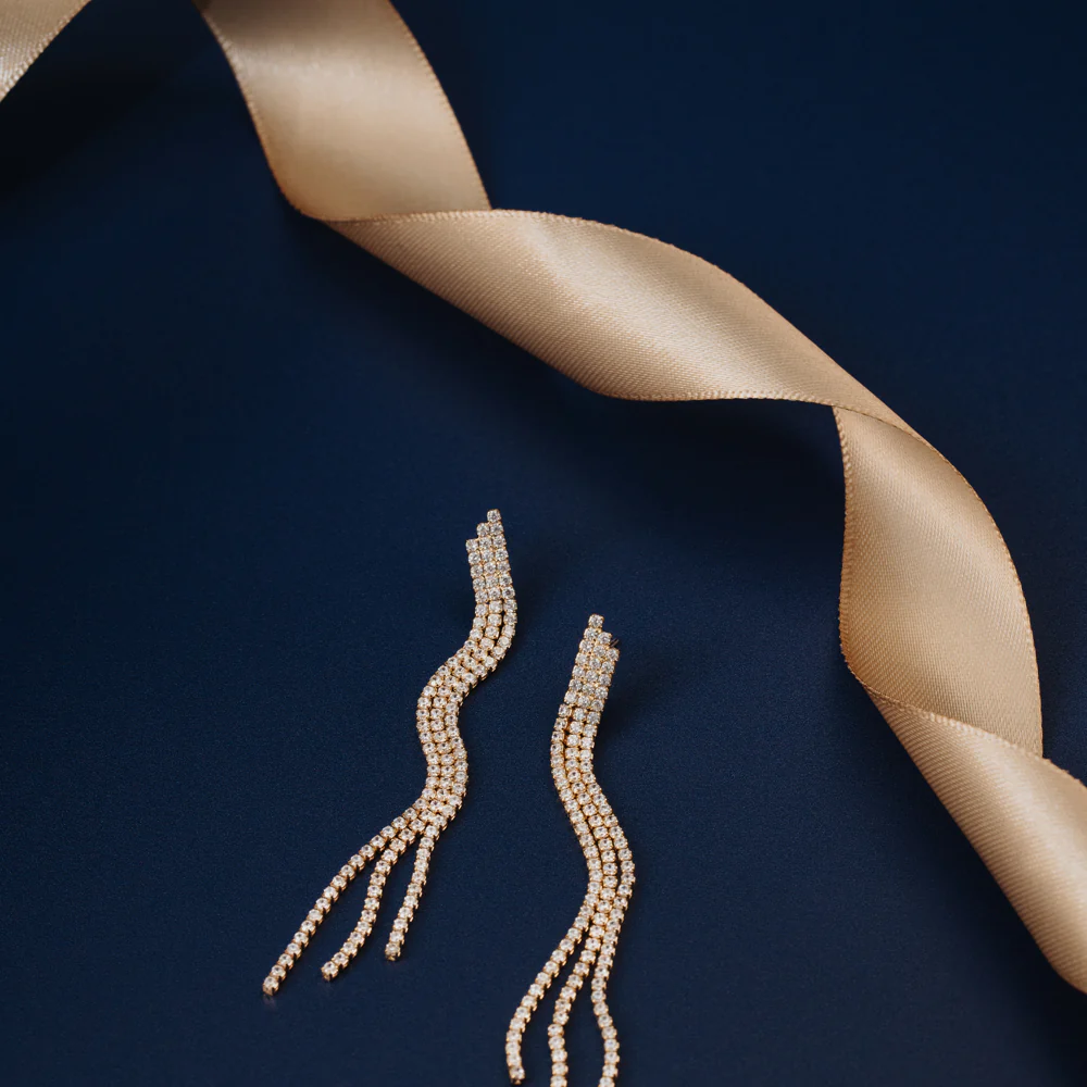 Cupchain Waterfall Drop Earrings - Image 3