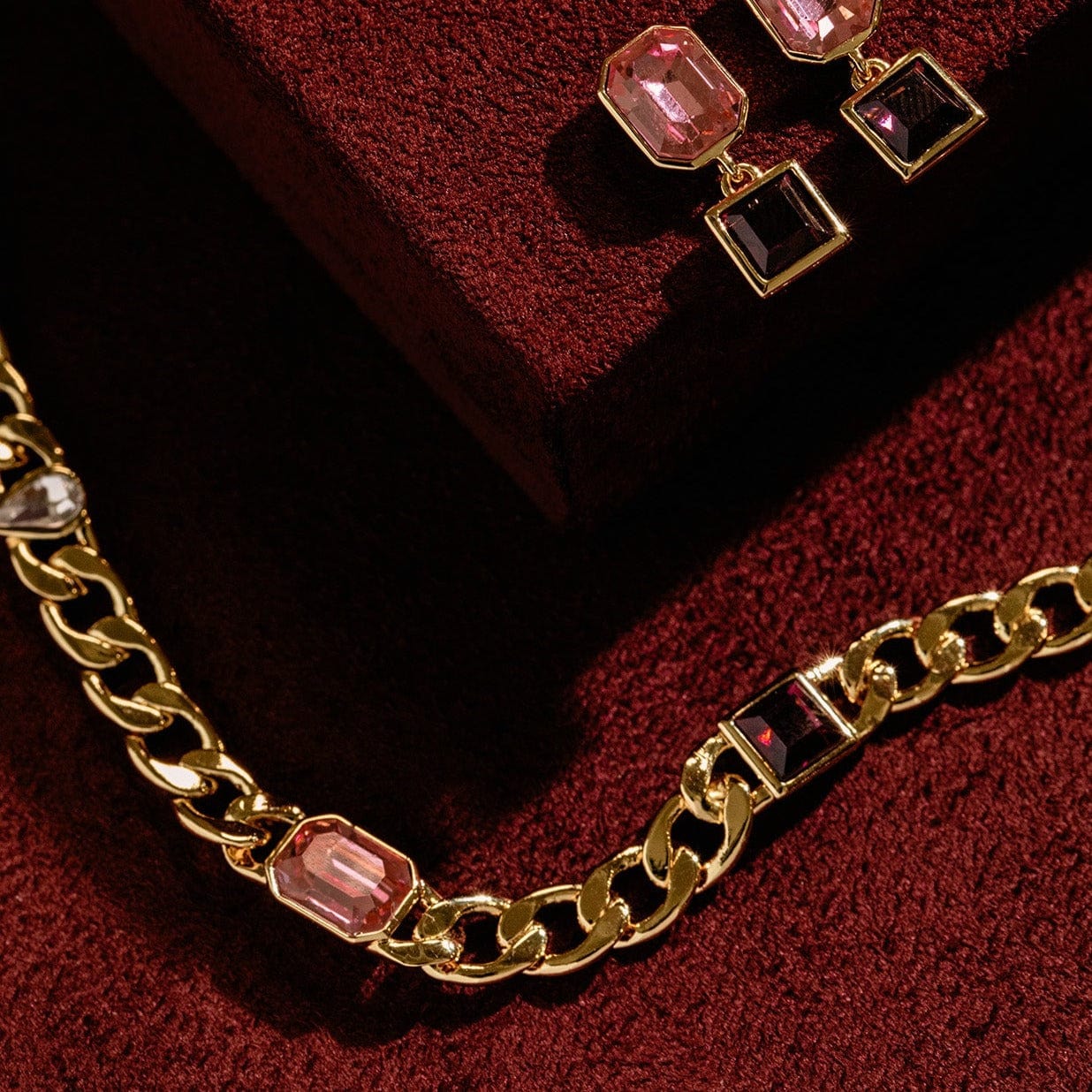 Embellished Mixed Gem Necklace - Image 3