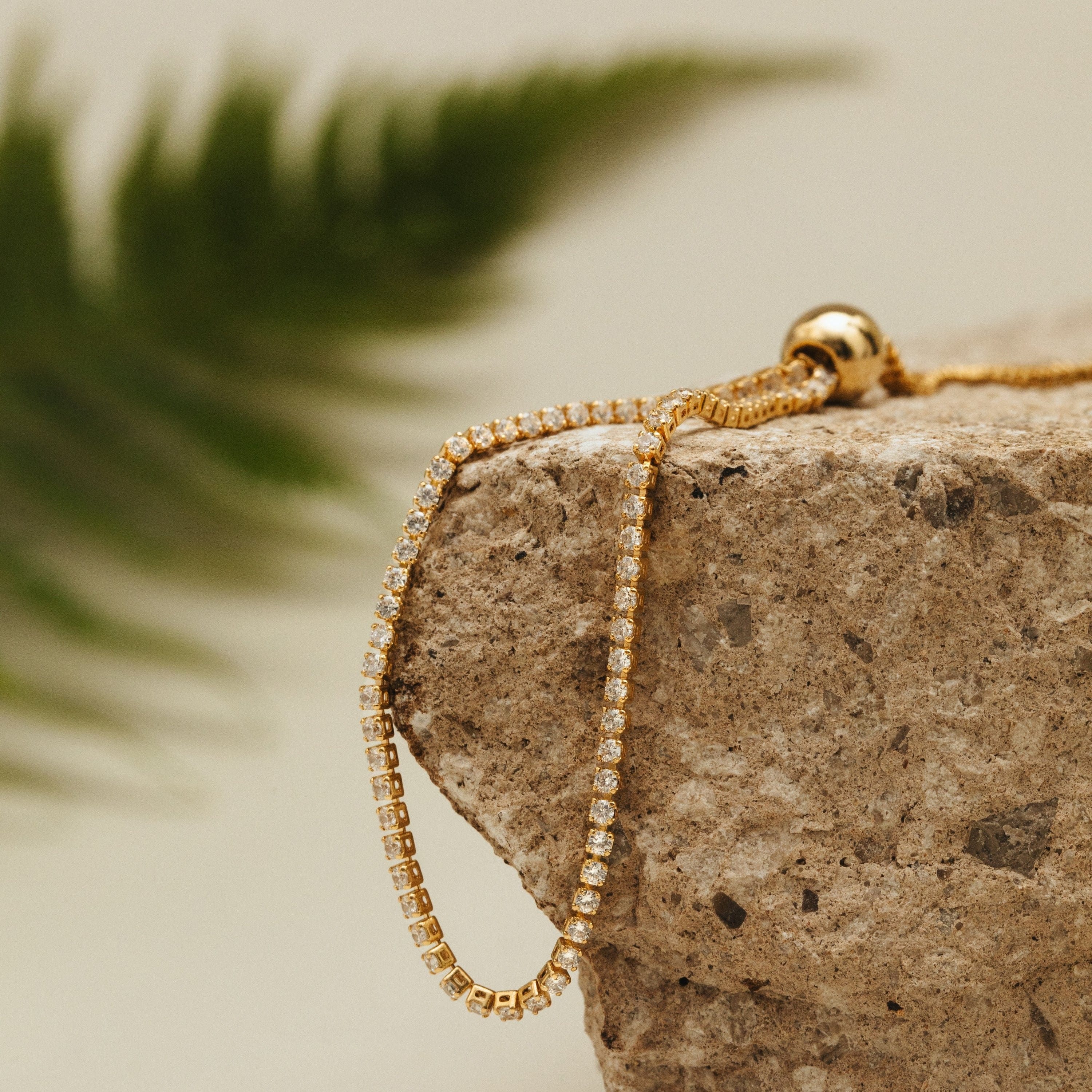 Fine Crystal Tennis Slider Bracelet - Image 3