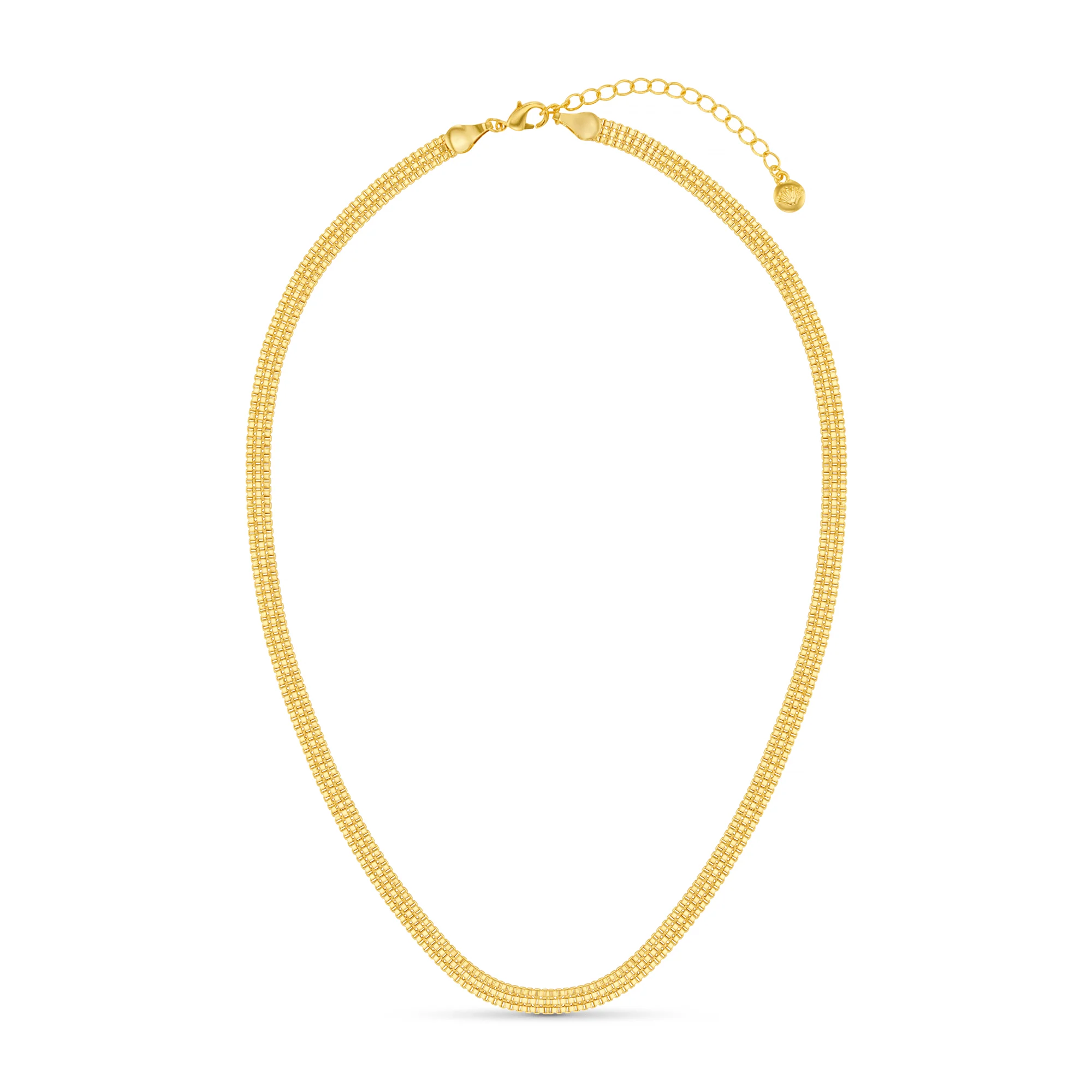 Flat Box Chain Necklace - Image 4