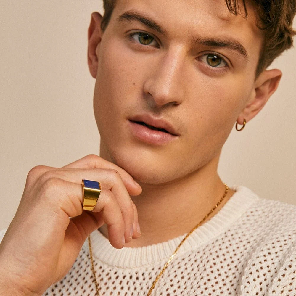 Lapis Signet Ring - Image 2