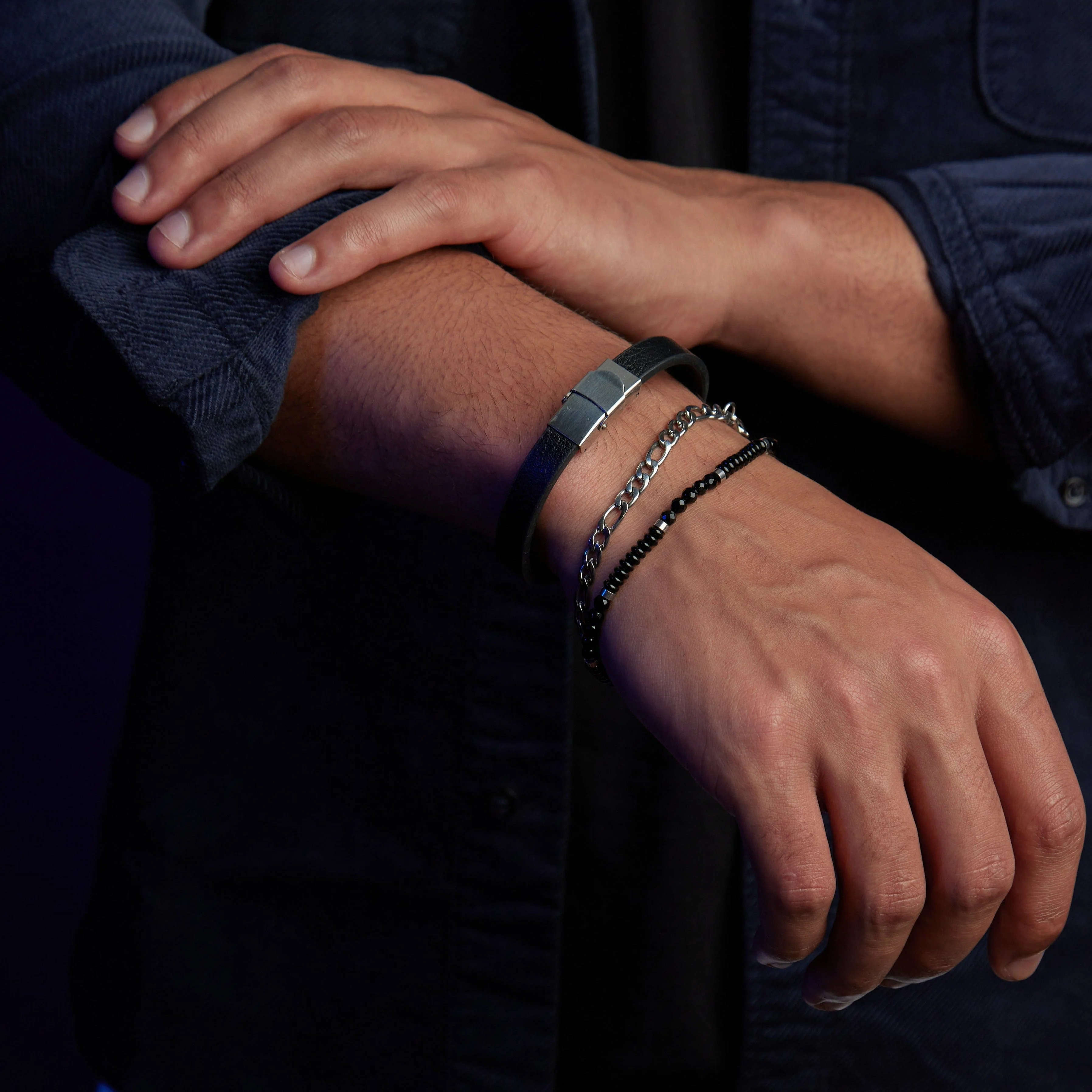 Leather Strap Bracelet - Image 2