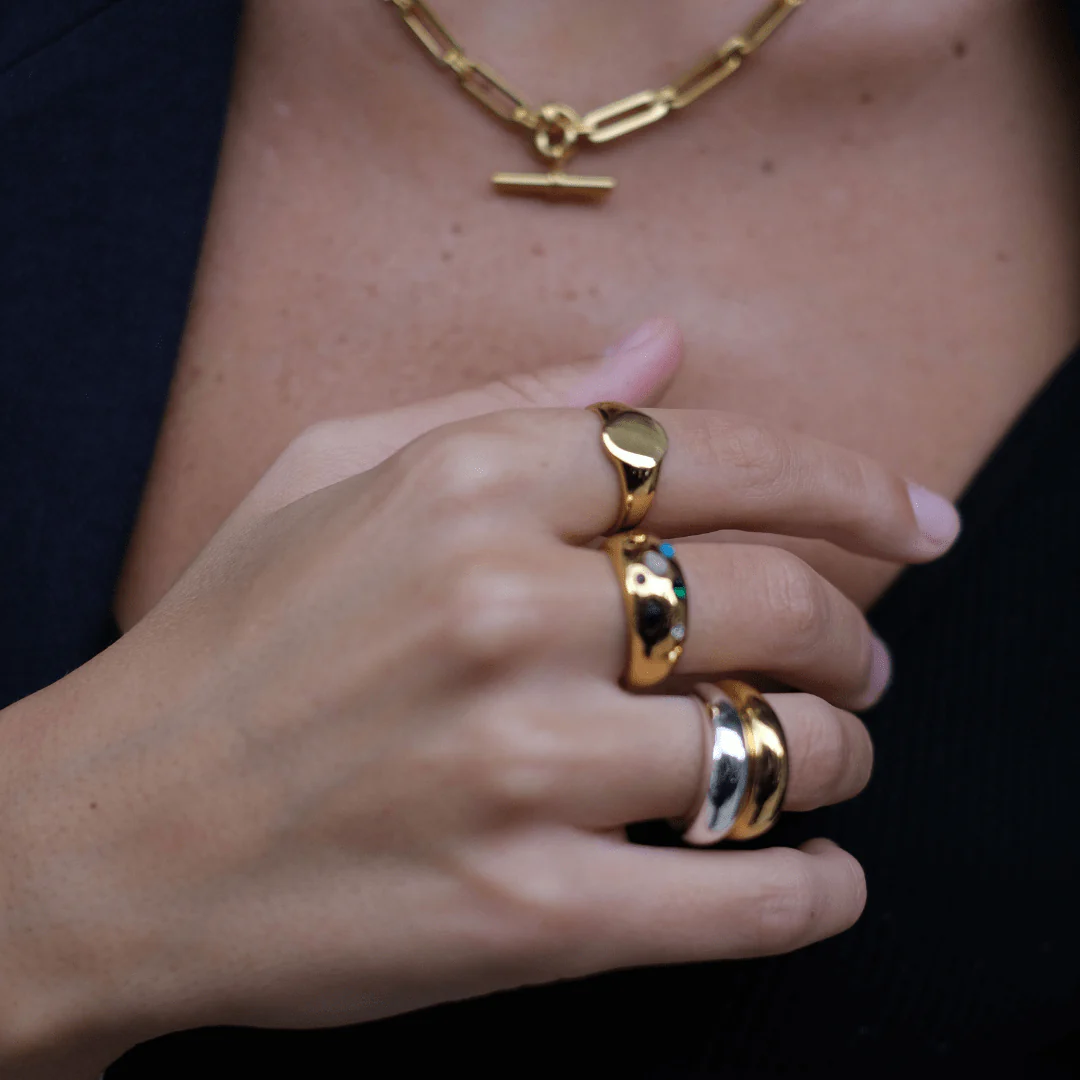 LUXE Domed Ring - Gold - Image 3