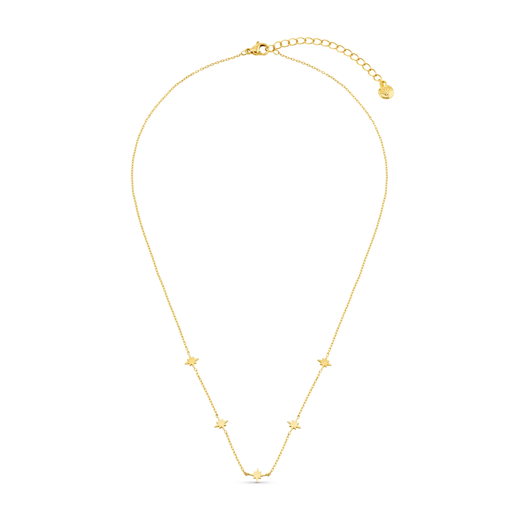LUXE Fine Stationed Mini Starburst Necklace - Image 4