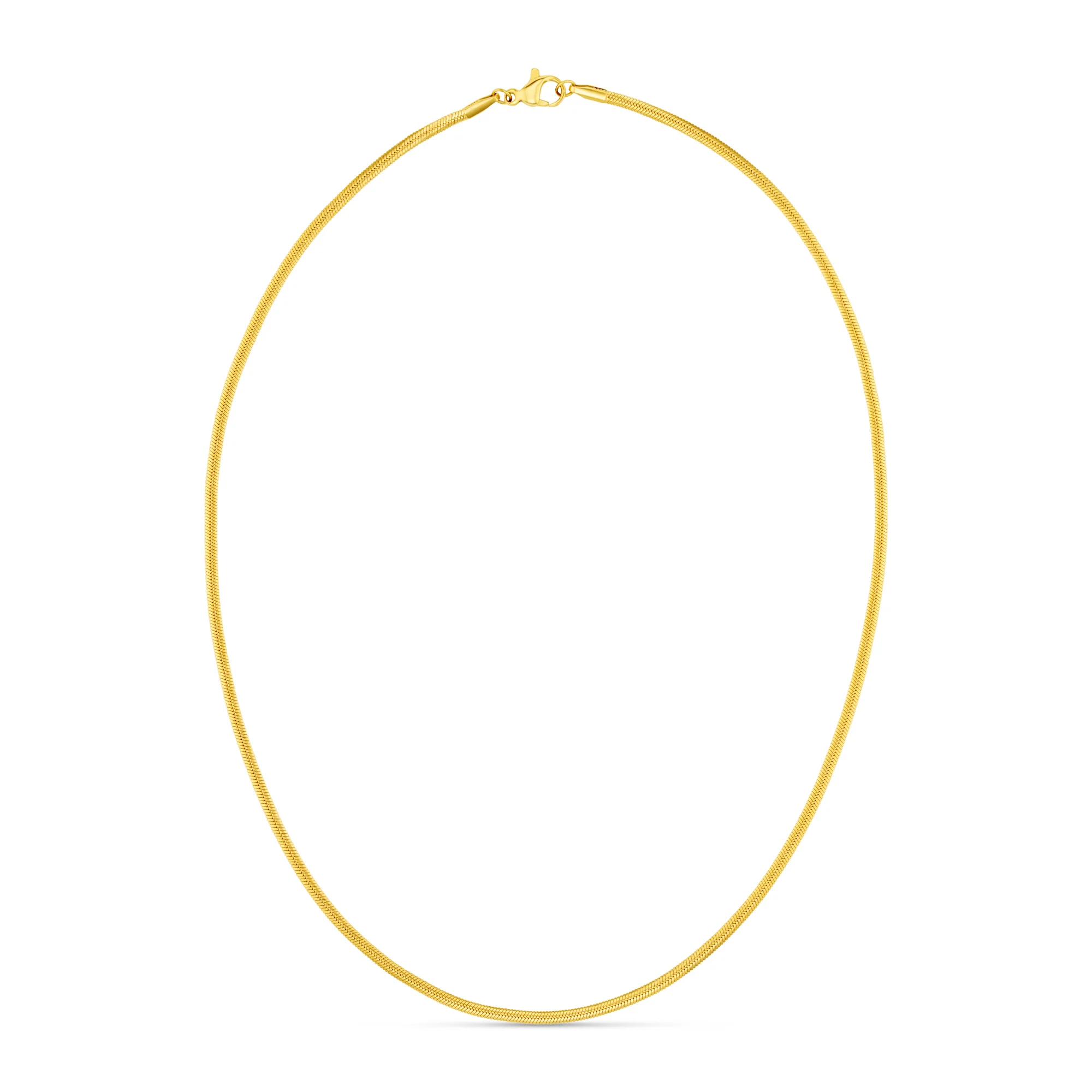 LUXE Flat Snake Chain Necklace - Image 3