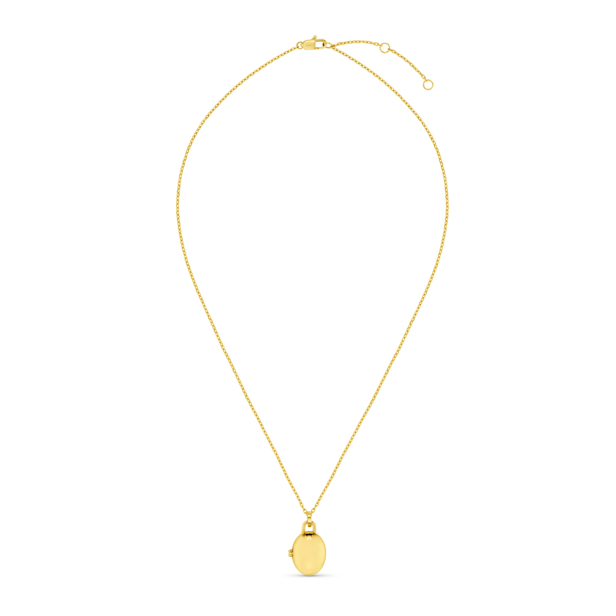 LUXE Oval Locket Necklace - Gold - Image 5