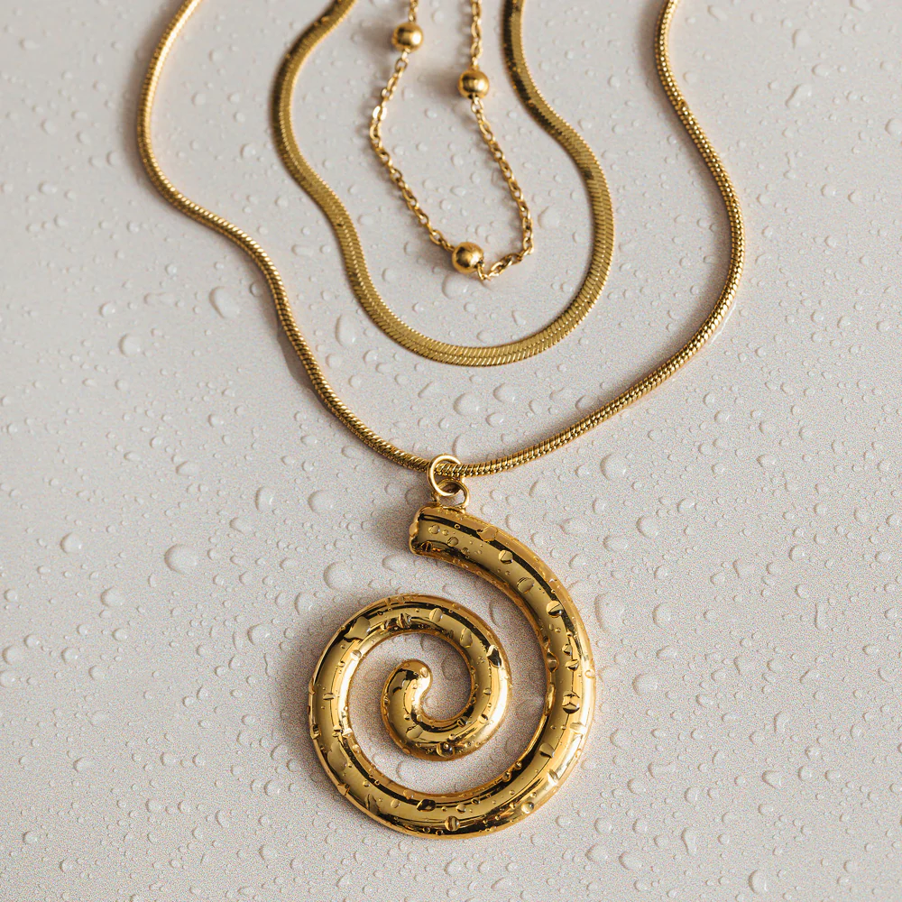 LUXE Spiral Multi-Row Necklace - Image 5