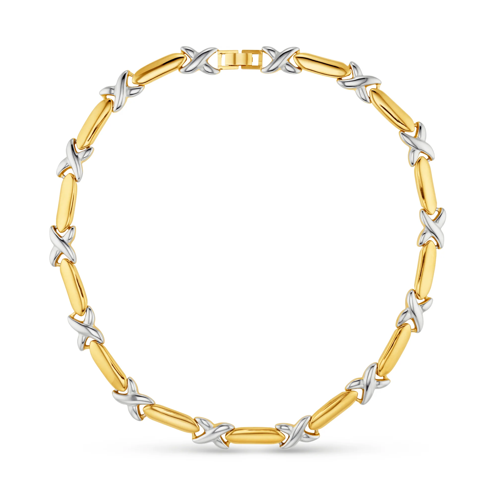 LUXE Statement Mixed Plate Cross Necklace - Image 5