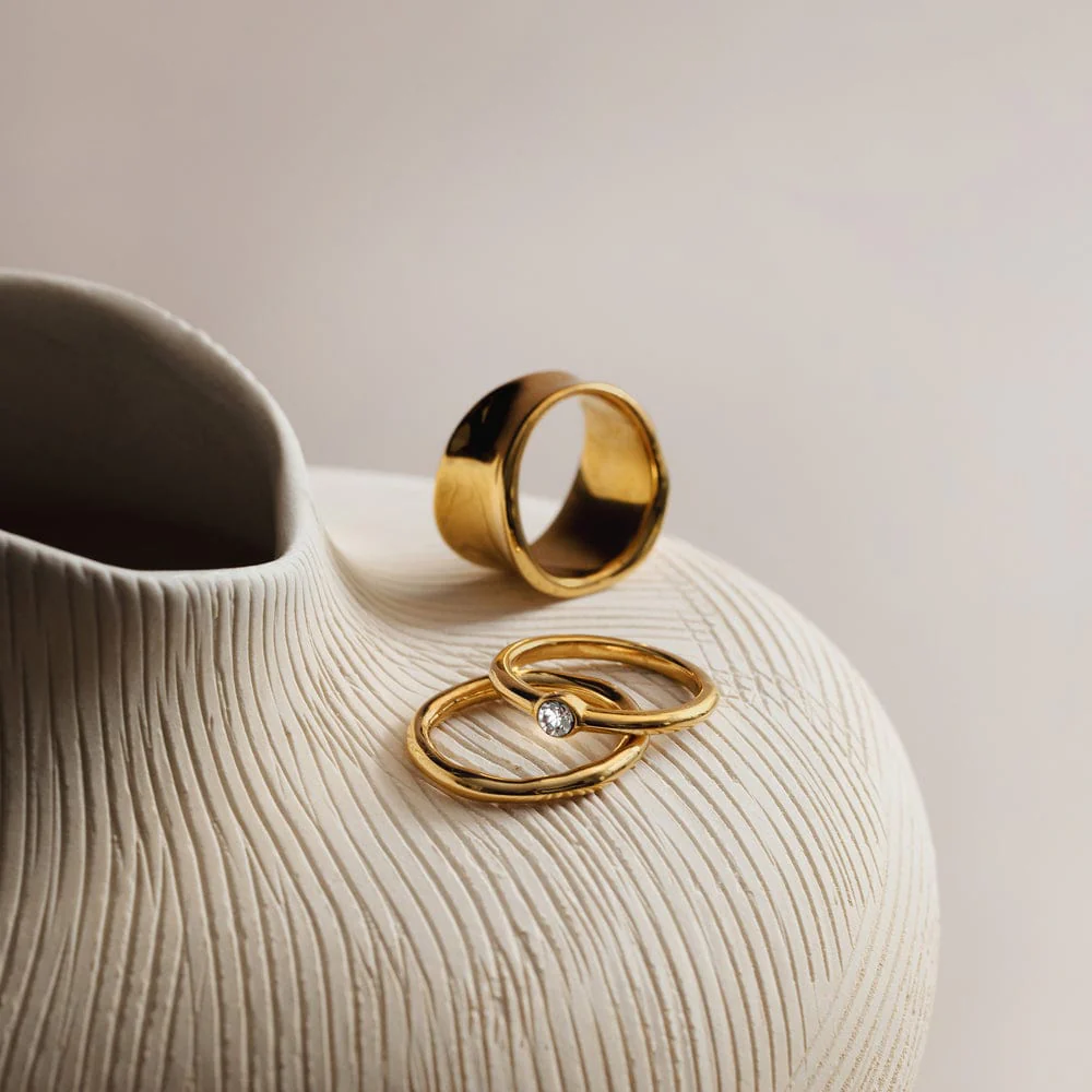 LUXE Statement Molten Ring - Image 3