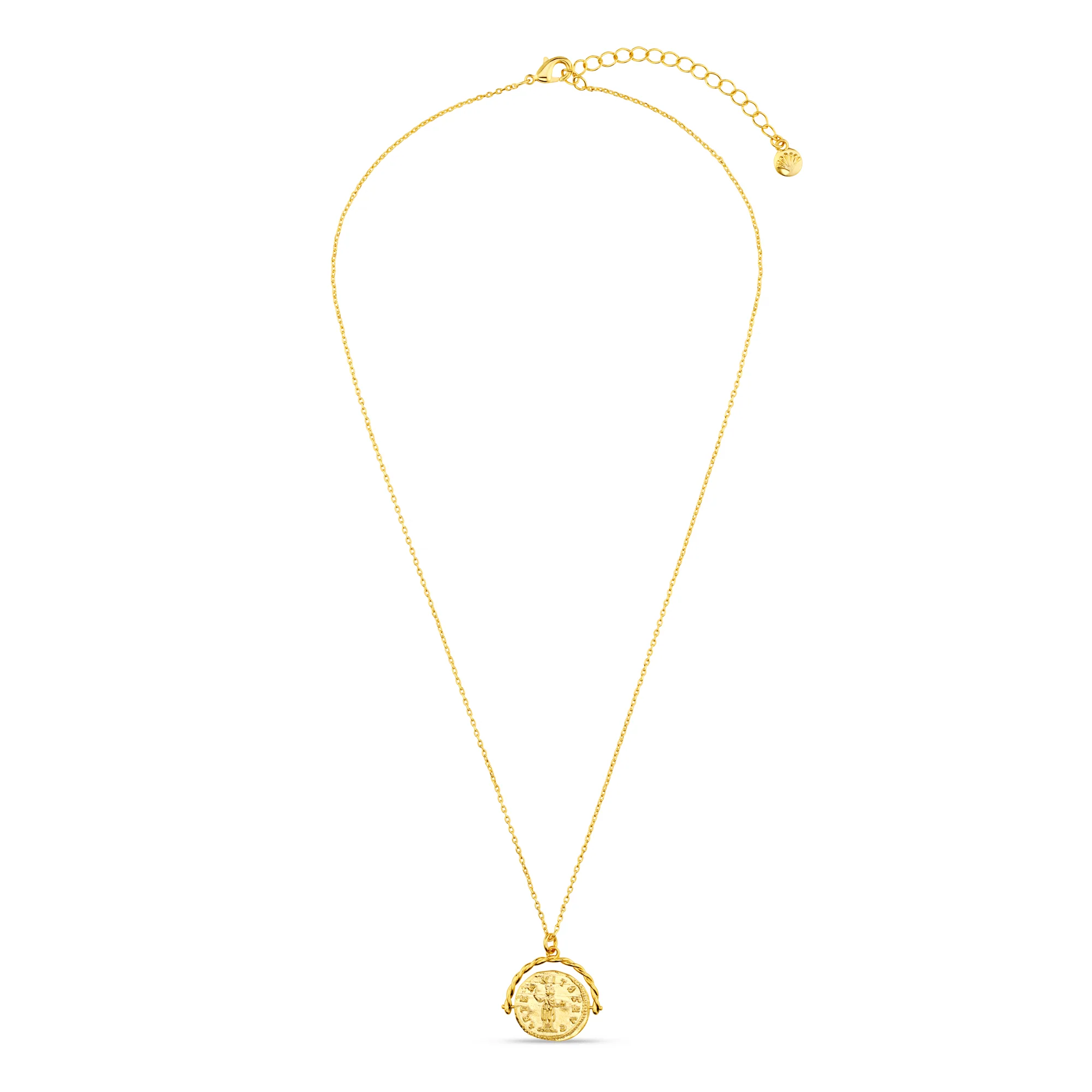 Coin Spinner Necklace - Gold - Image 5