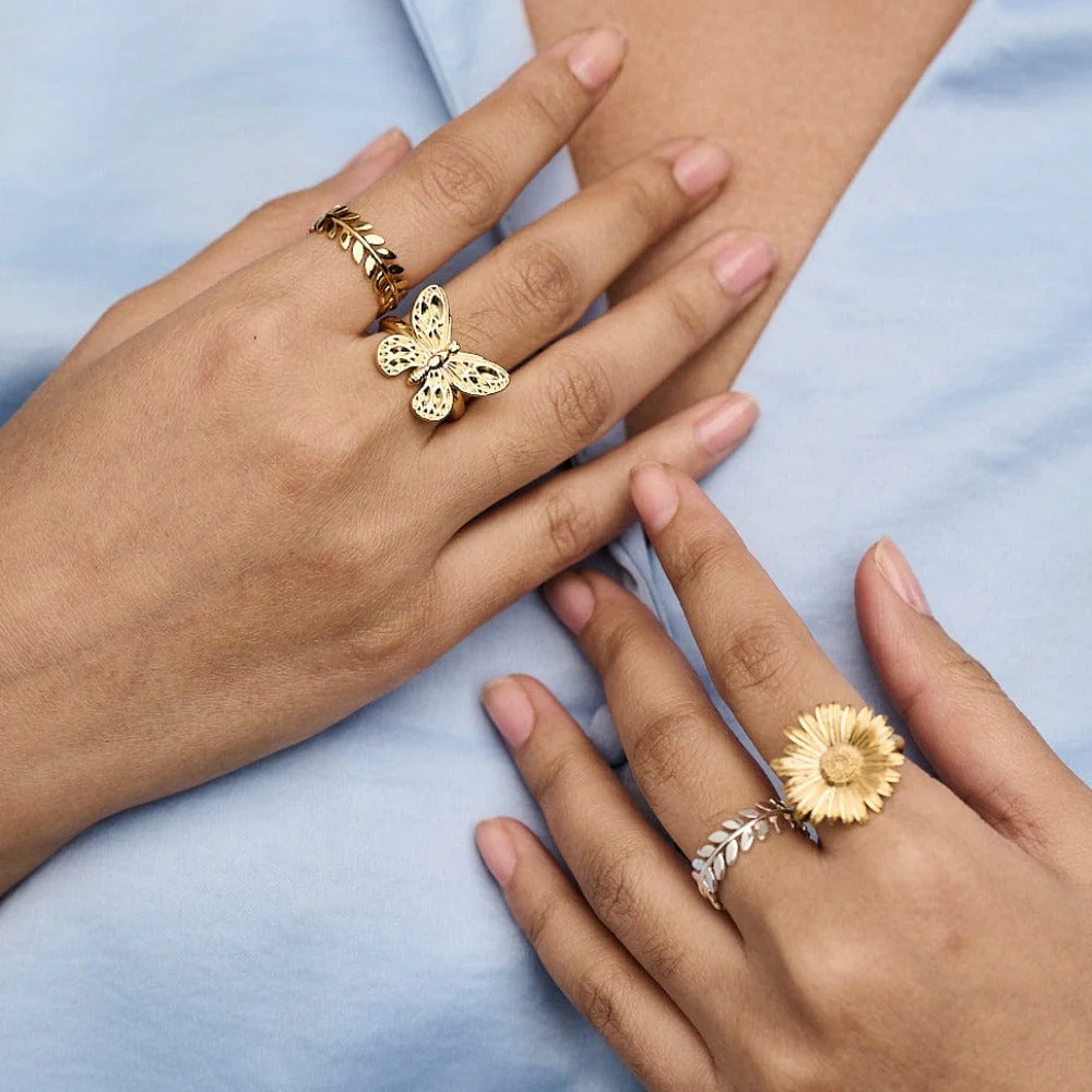 Metal Butterfly Ring - Image 3