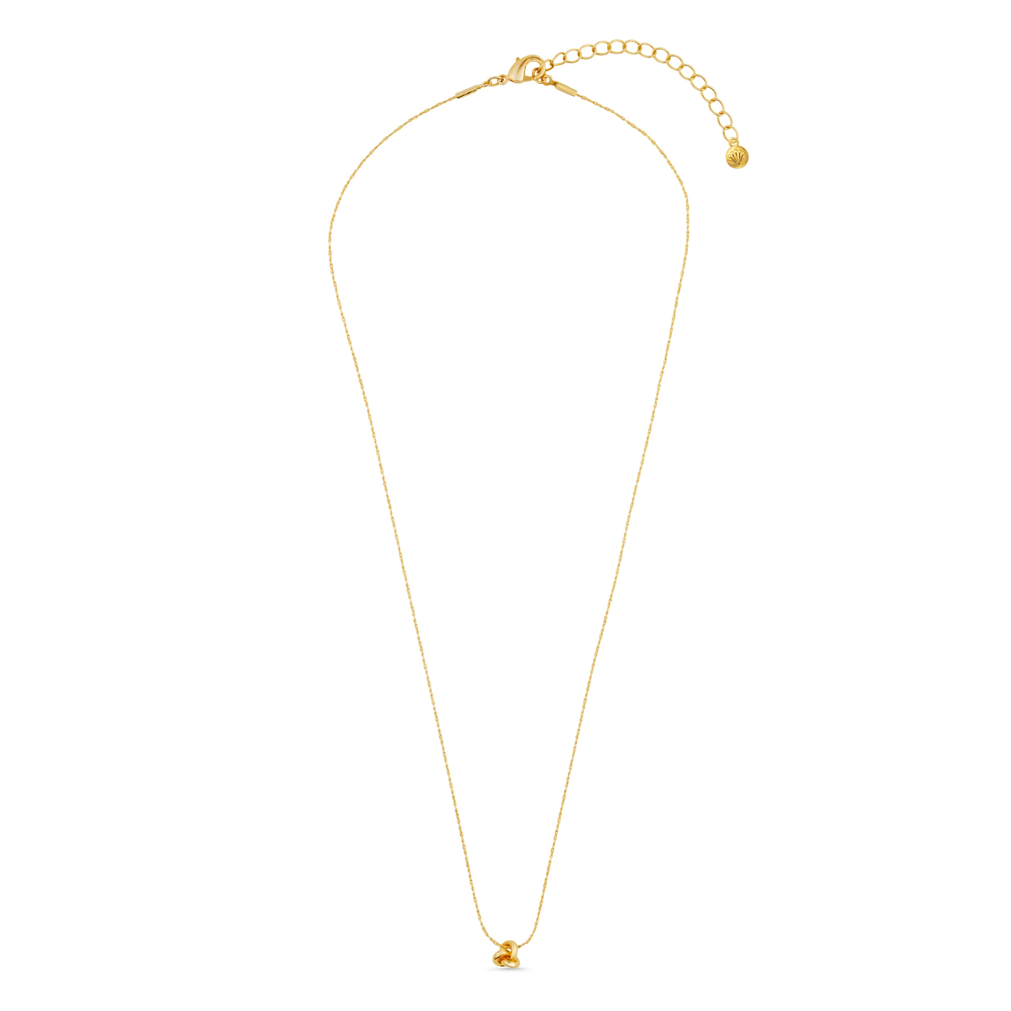 Mini Knot Fine Collar Necklace - Gold - Image 5