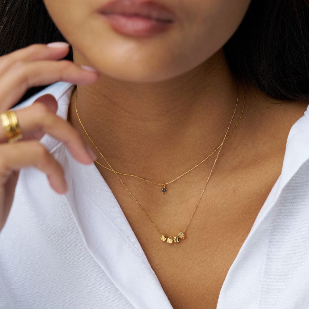 Mini LOVE Block Chain Necklace - Image 2