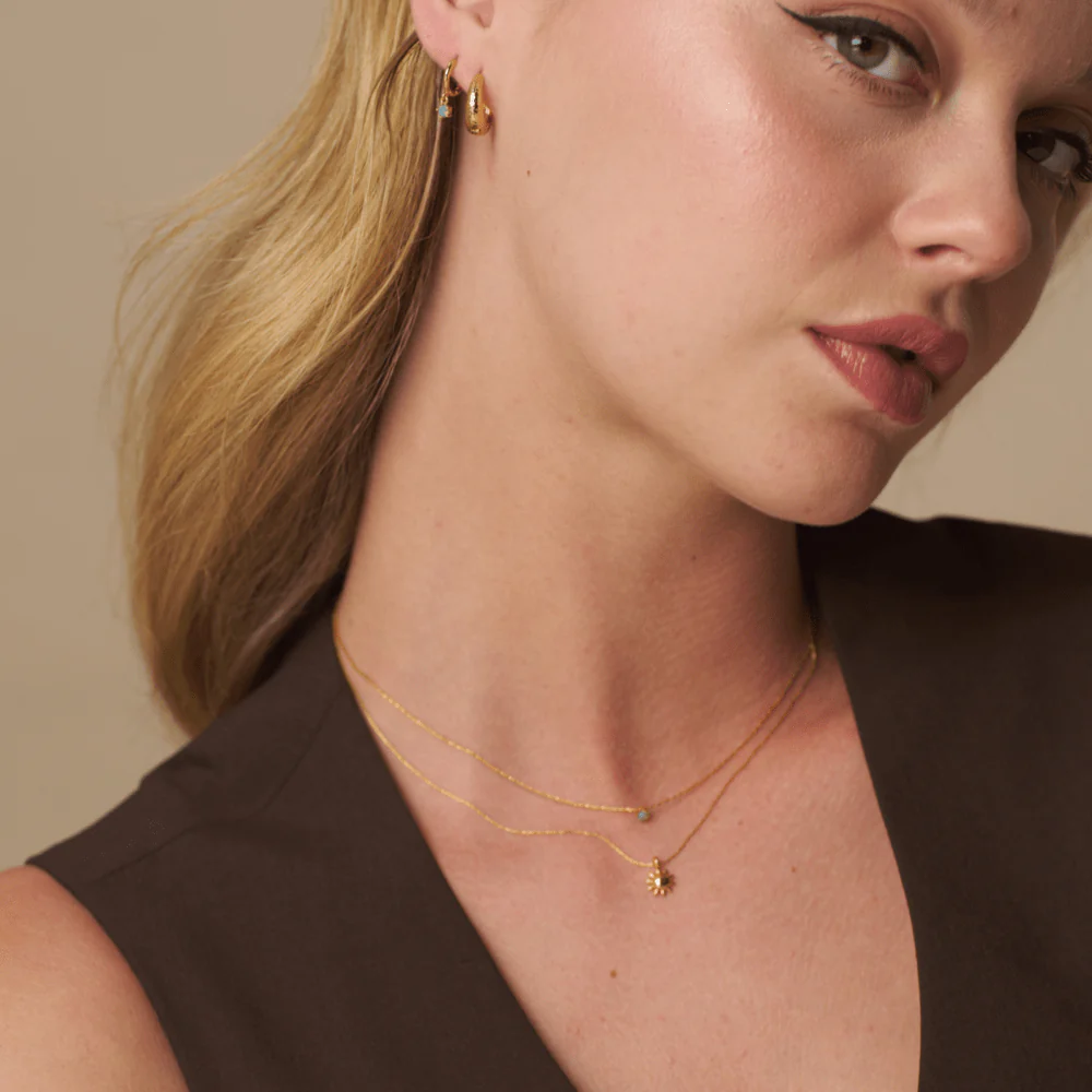 Mini Molten Sun Collar Necklace - Image 2