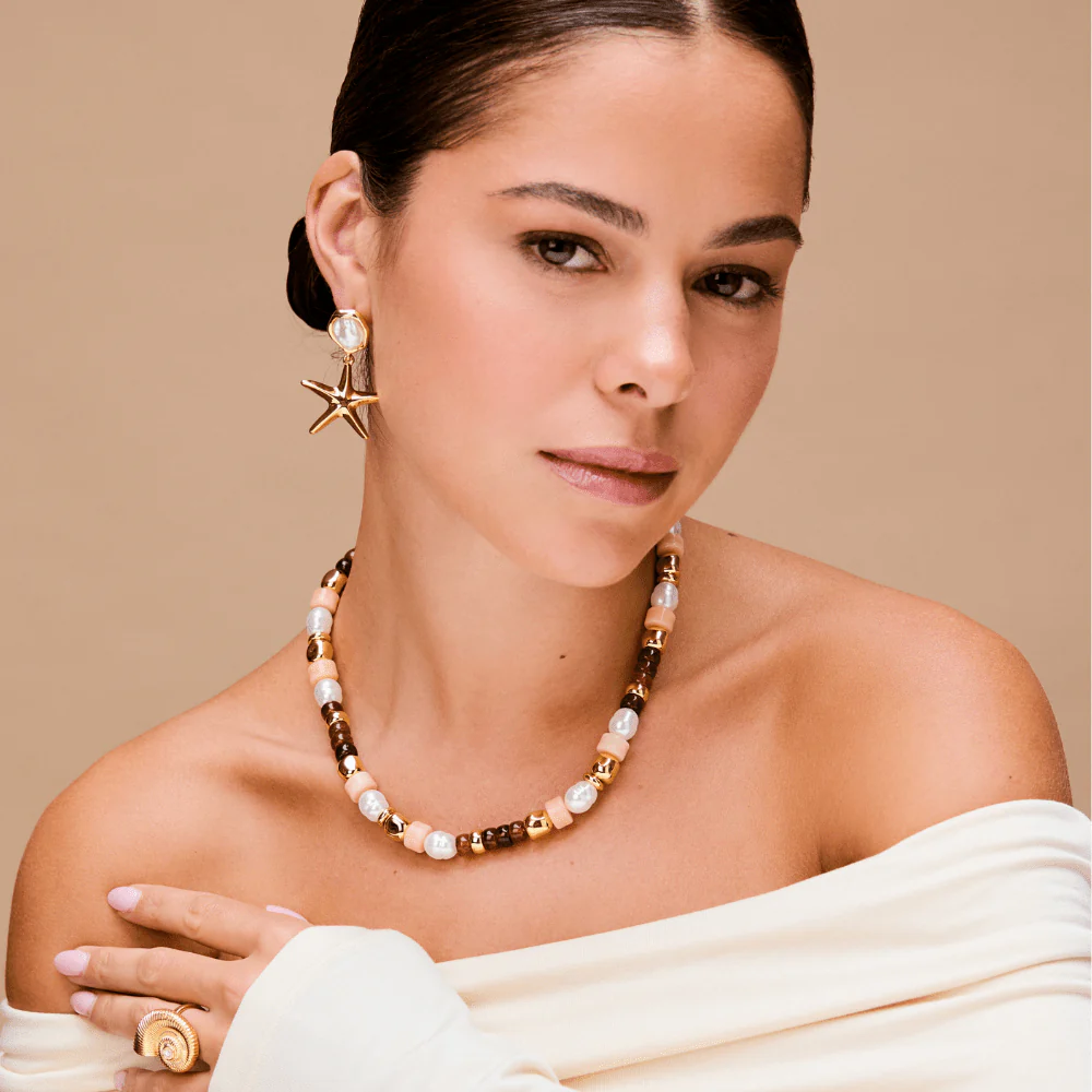 Mixed Bead & Pearl Necklace - Image 3