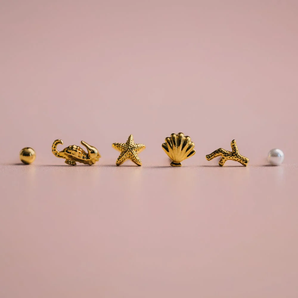 Mixed Seaside Ear Stacking Set - Image 3