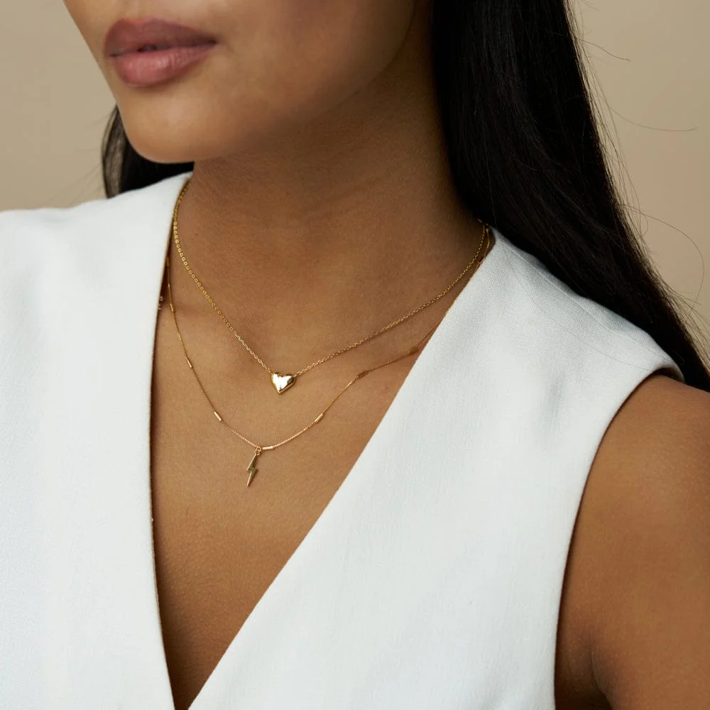 Molten Heart Stationed Necklace - Image 2