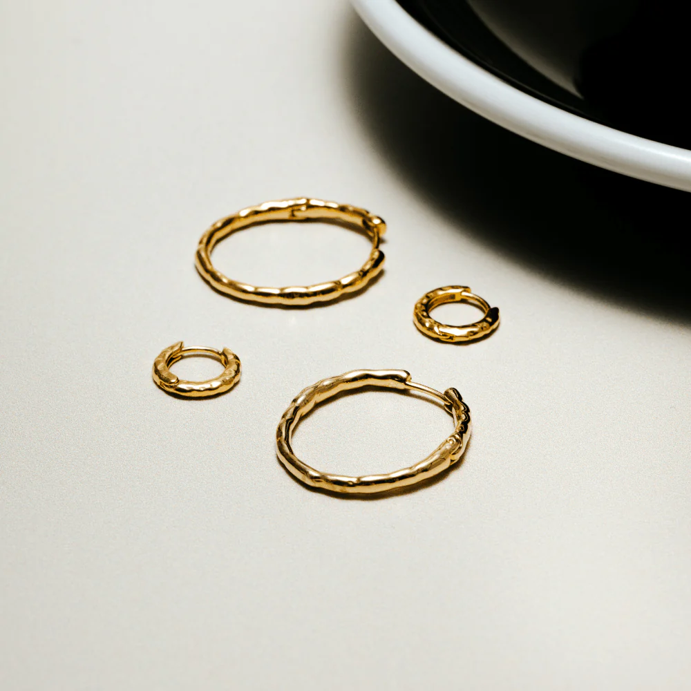 The Molten Hoop Earring Style Set - Image 2