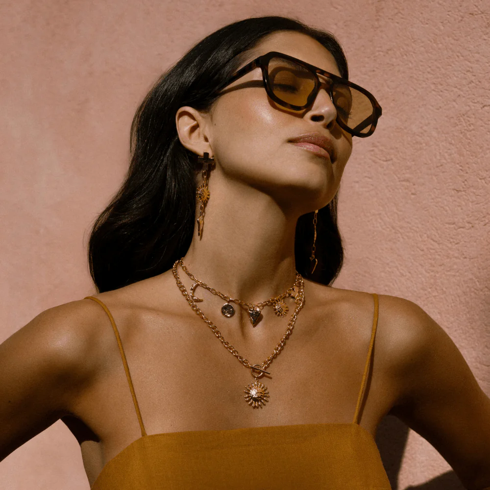 Molten Sun & T-Bar Necklace - Image 3