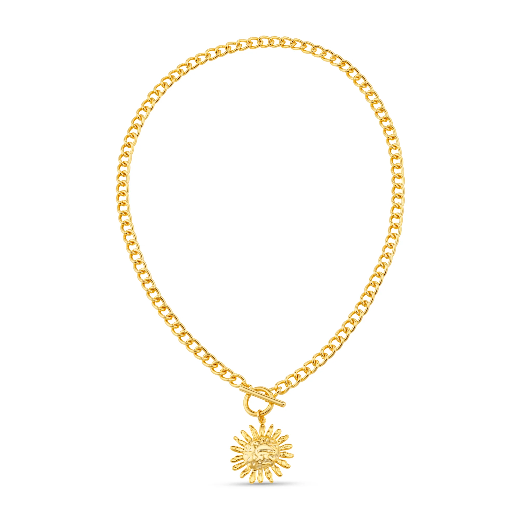 Molten Sun & T-Bar Necklace - Image 8