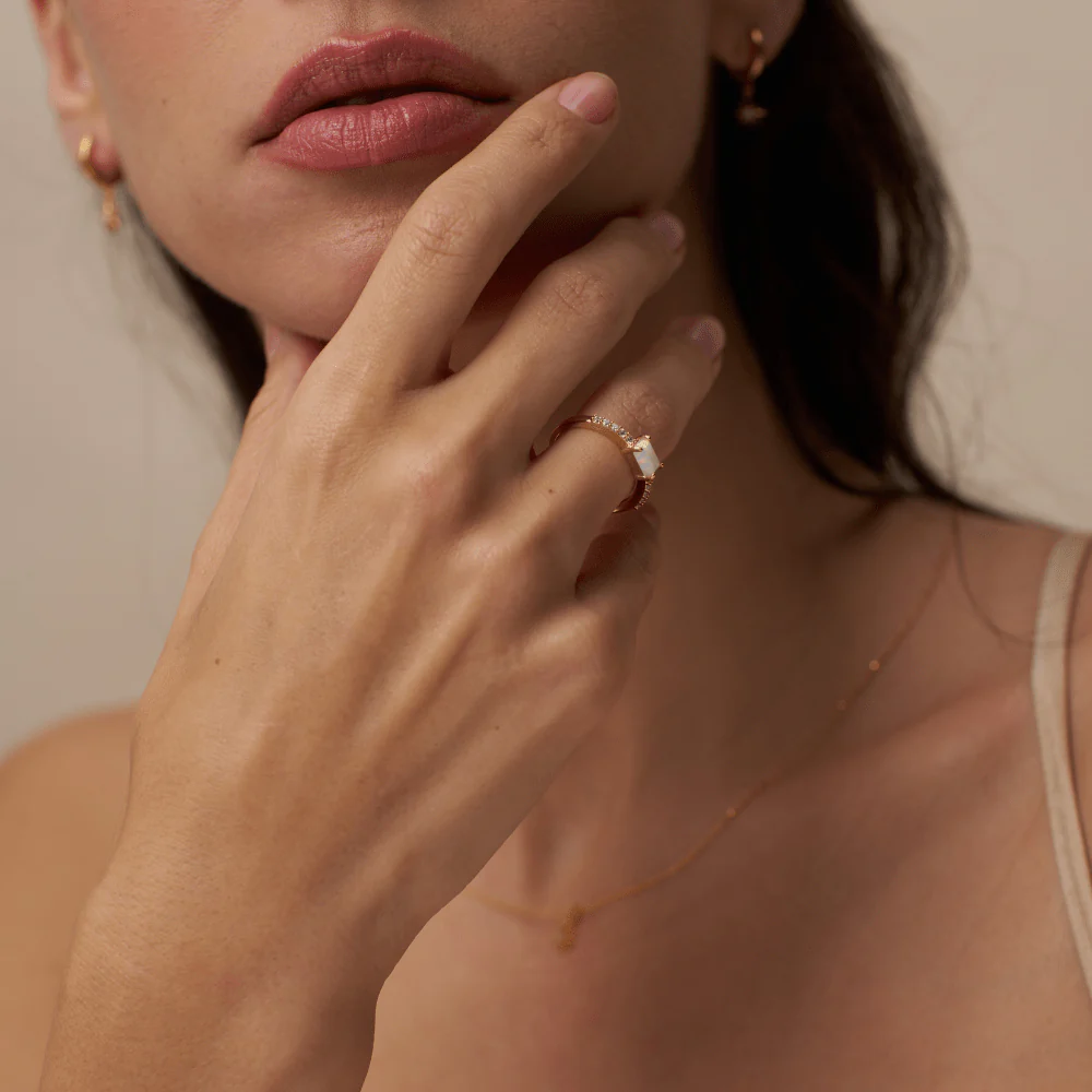 Opal & Crystal Ring - Image 2