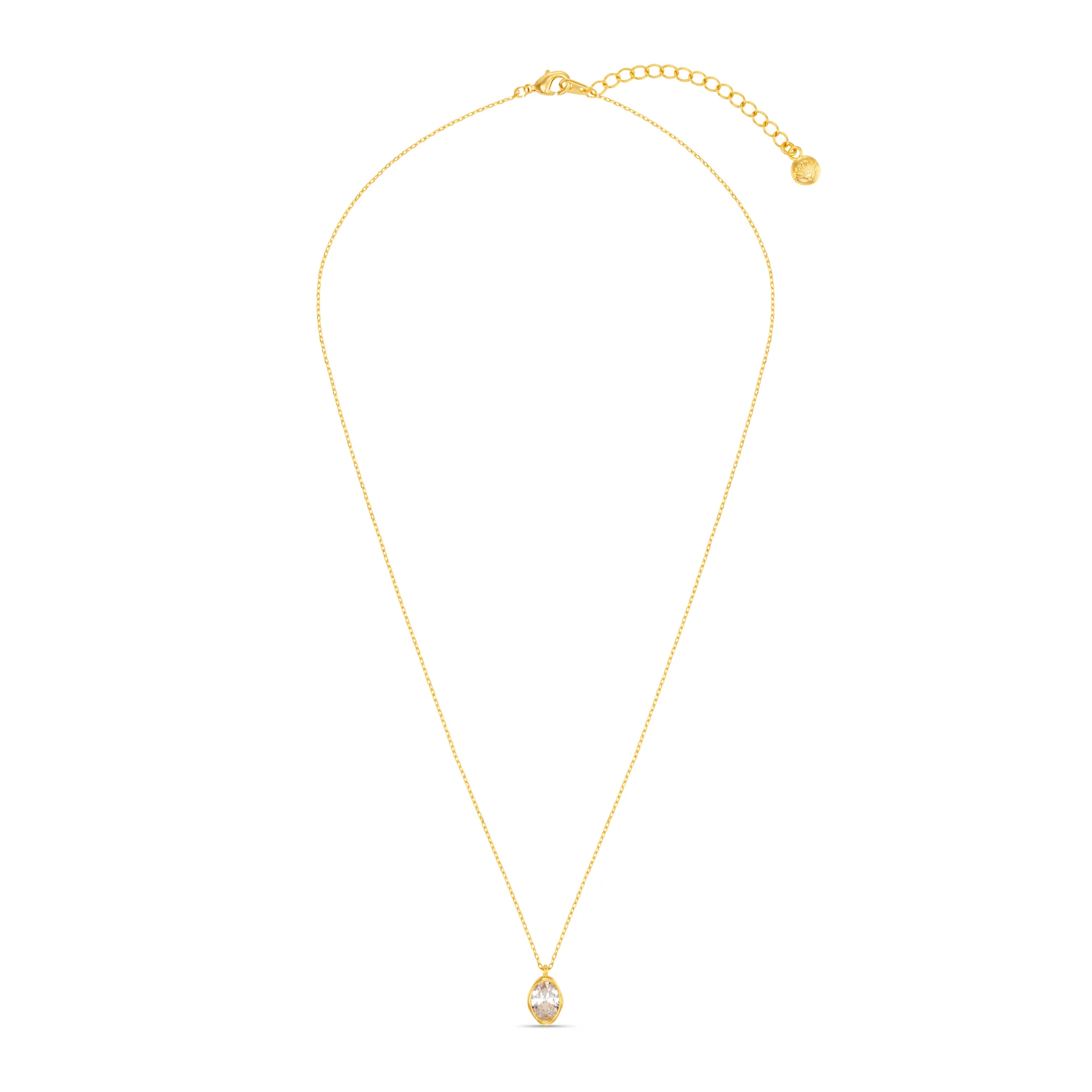 Organic Crystal Charm Necklace - Image 4