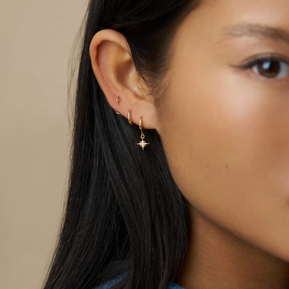 Pavé Starburst & Lightning Ear Stacking Set - Image 2