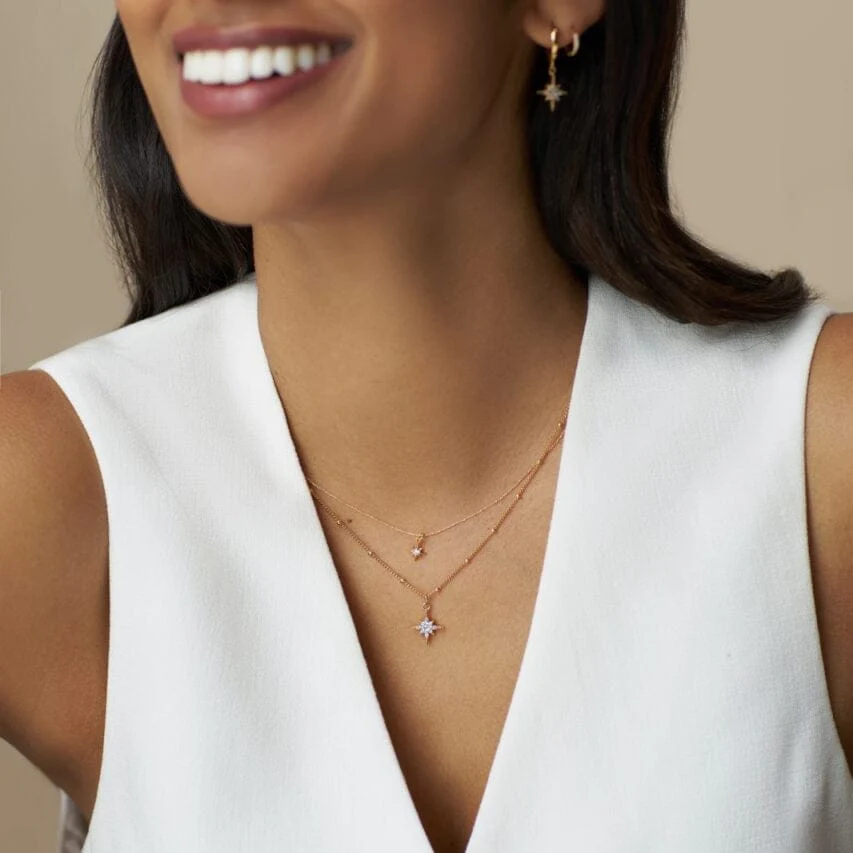 Pavé Starburst Necklace Chocolate & Face Mask Gift Set - Image 2