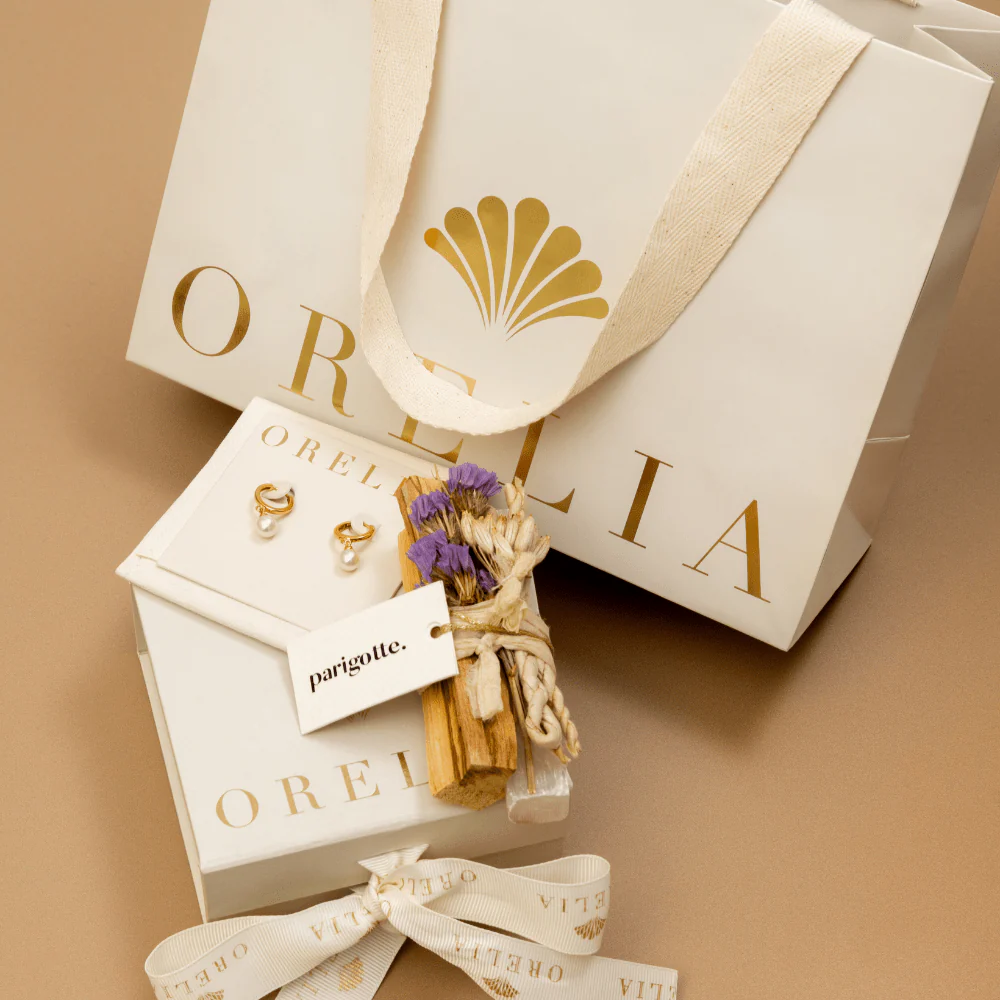 Pearl Hoop & Palo Santo Luxury Gift Box - Image 2