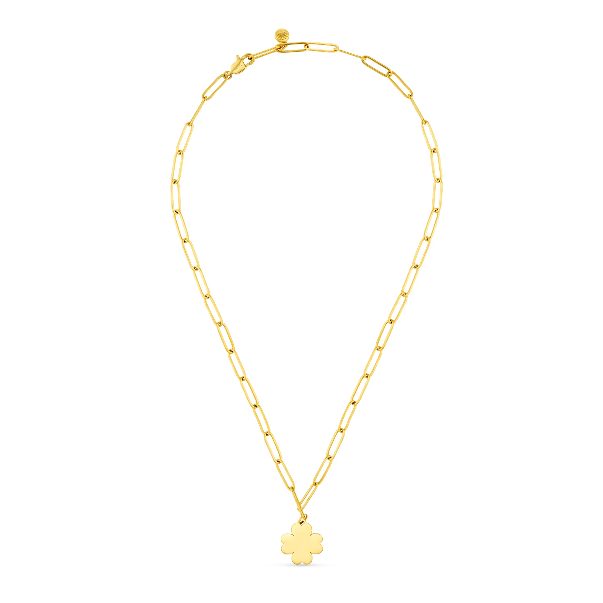 LUXE Polished Clover Necklace - Image 4