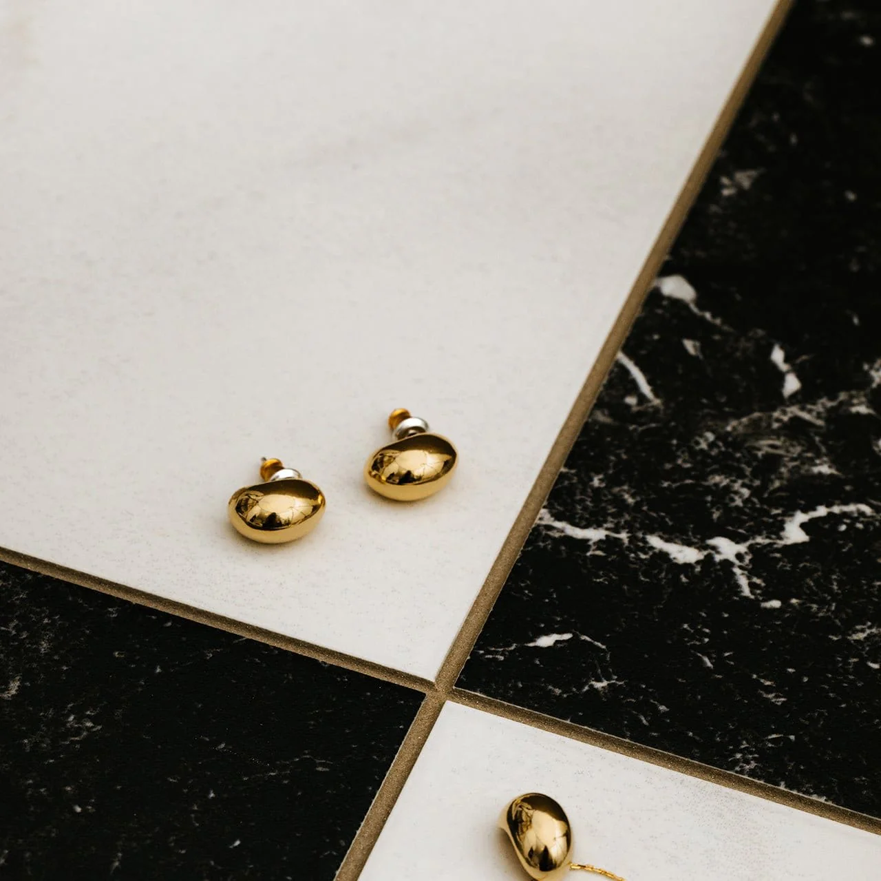 Polished Domed Mini Stud Earrings - Image 3