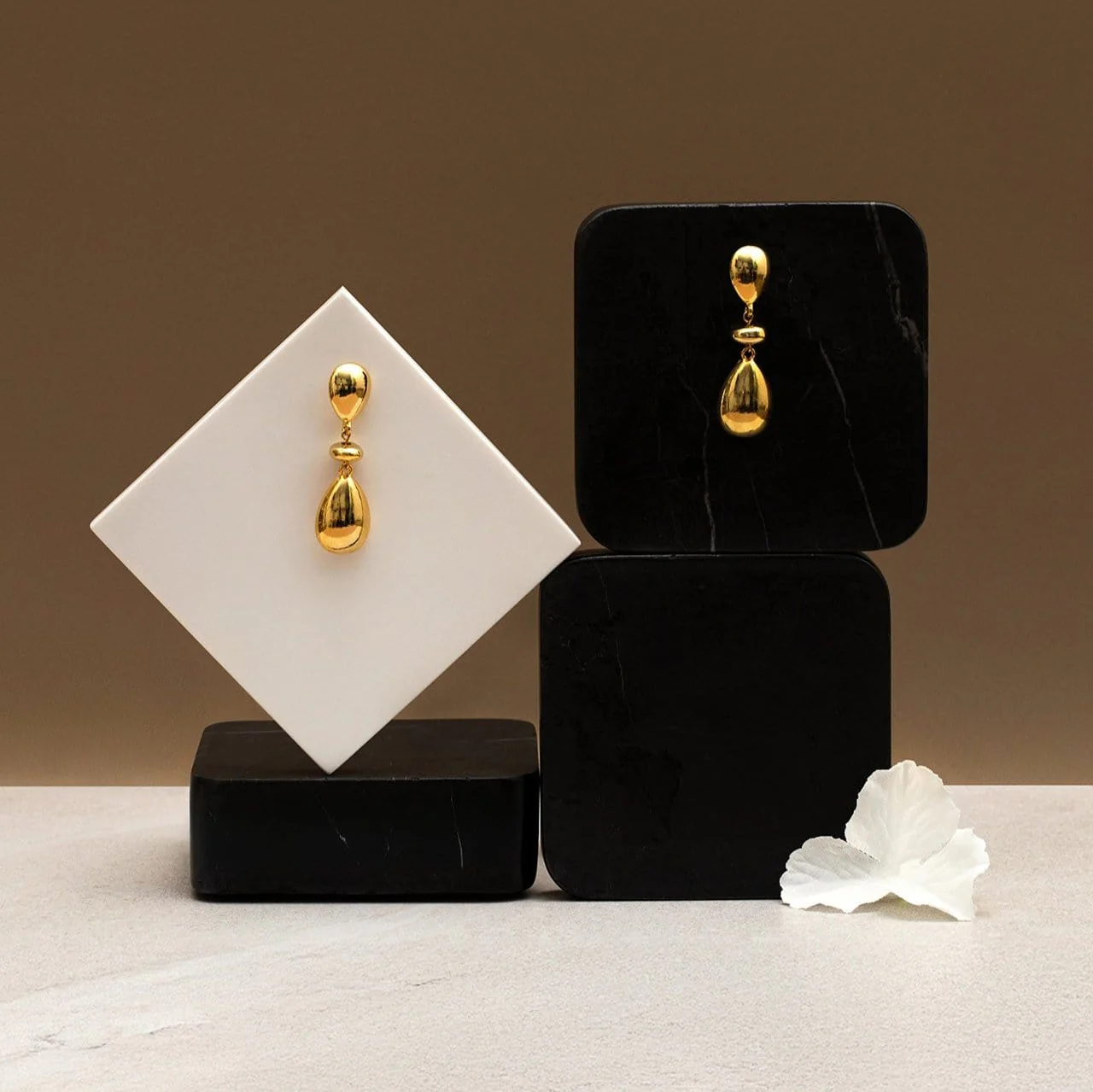 Polished Statement Mix Drop Earrings - Image 2