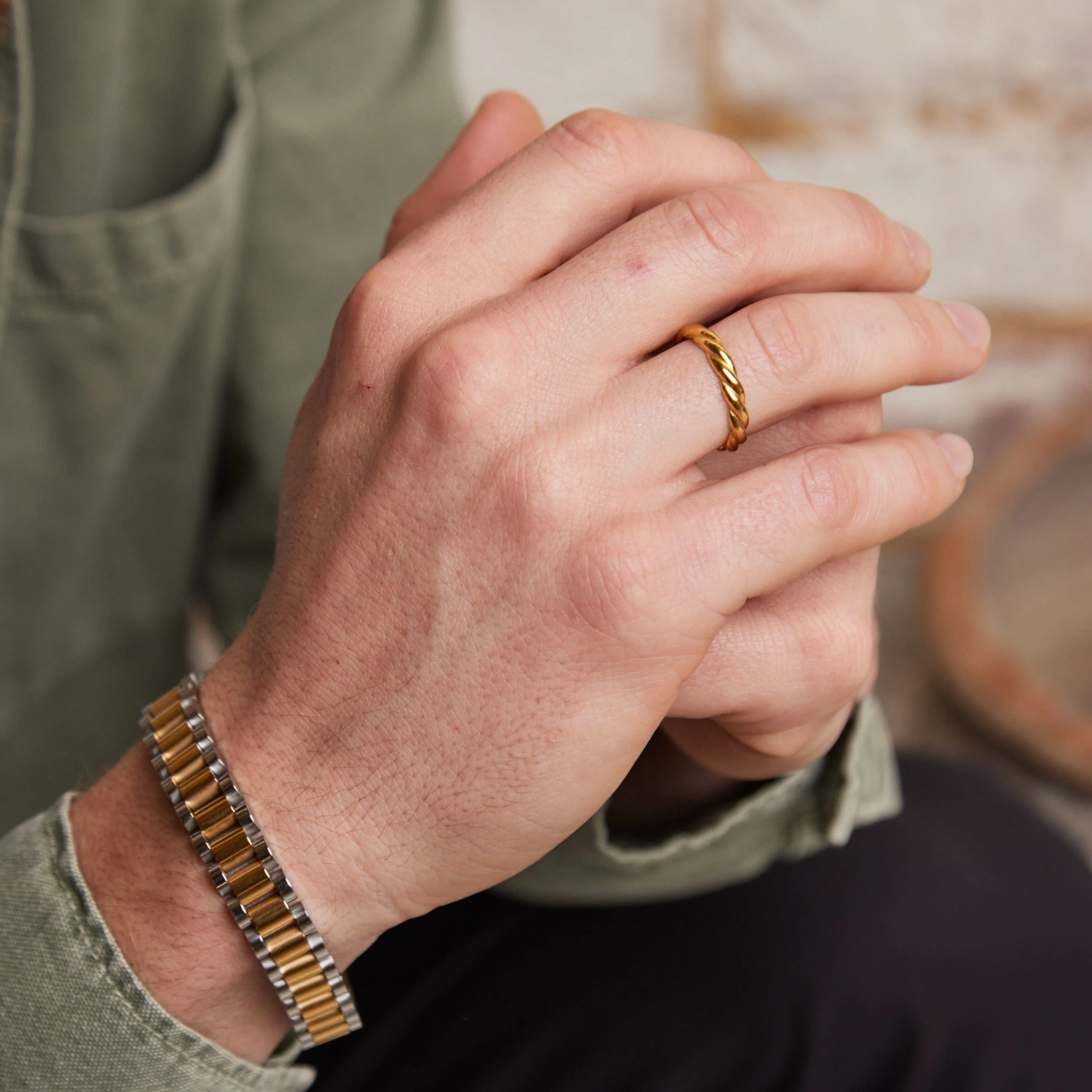 Rope Ring - Gold - Image 2