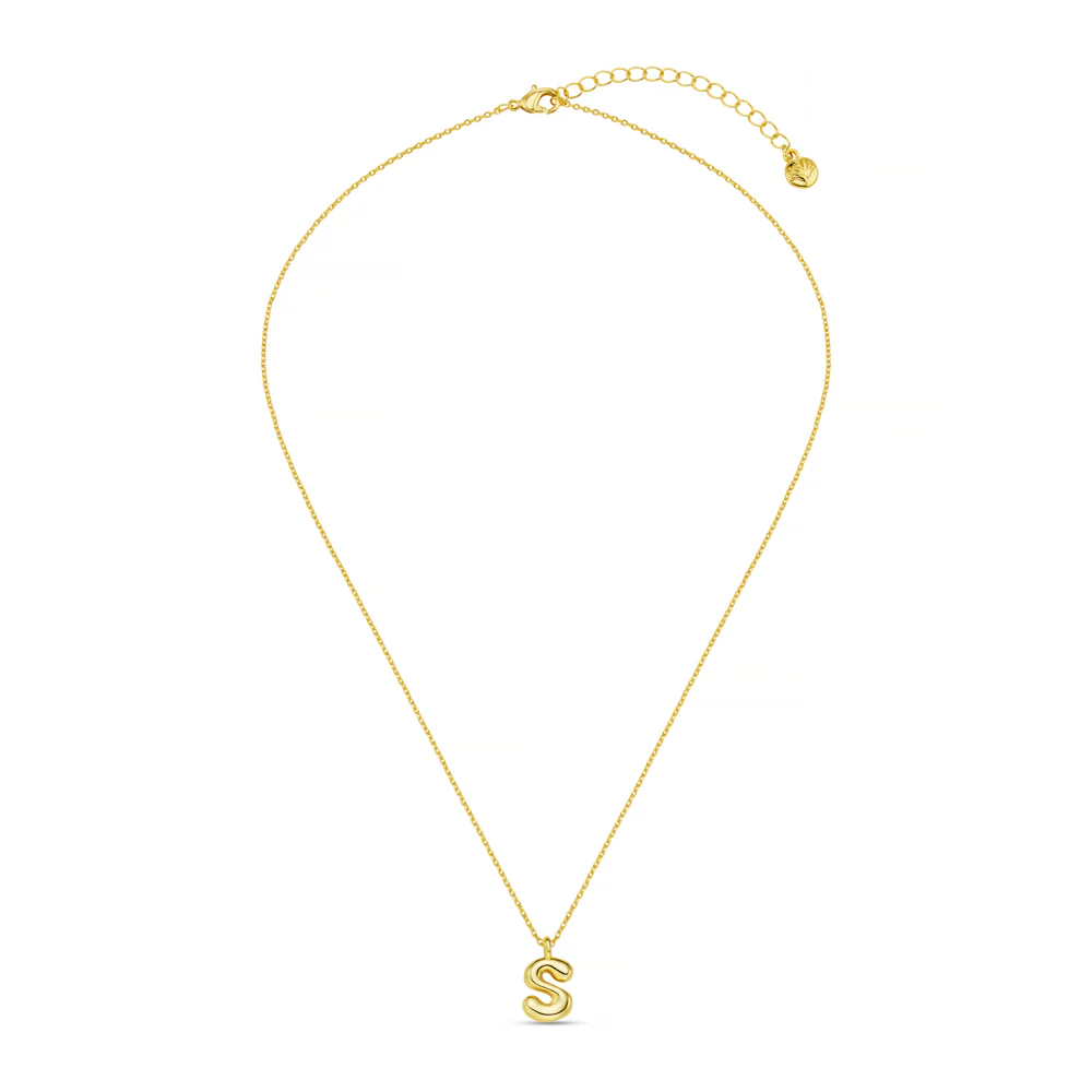 S Bubble Initial Necklace - Image 3