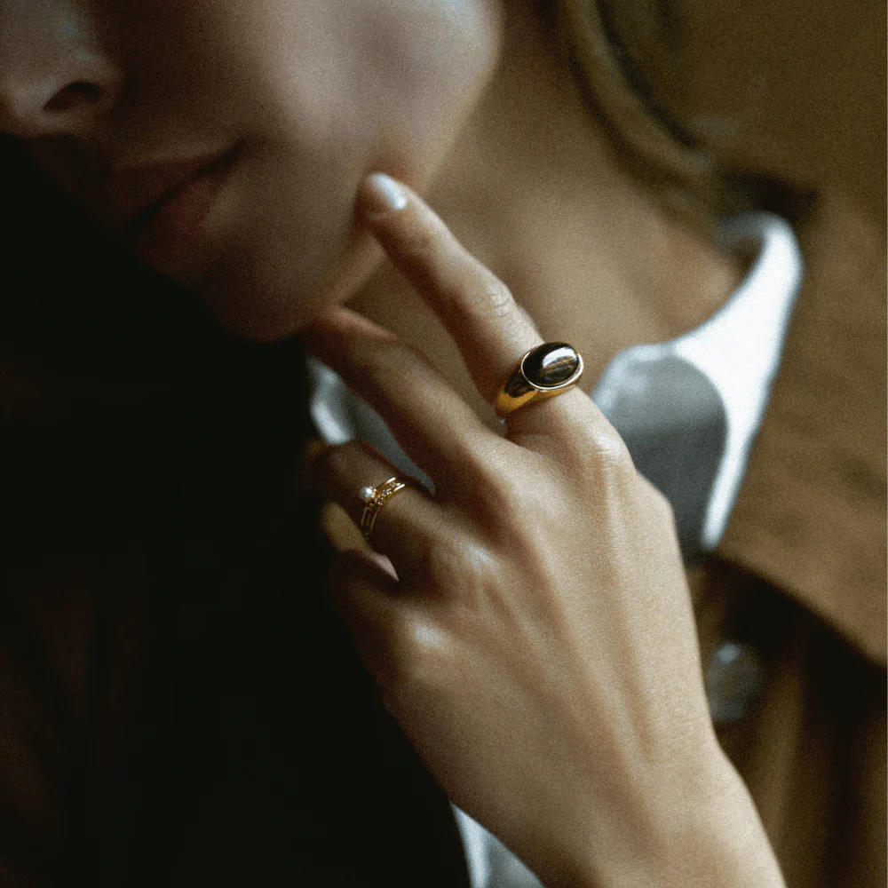 Semi-Precious Tiger's Eye Statement Ring - Image 4