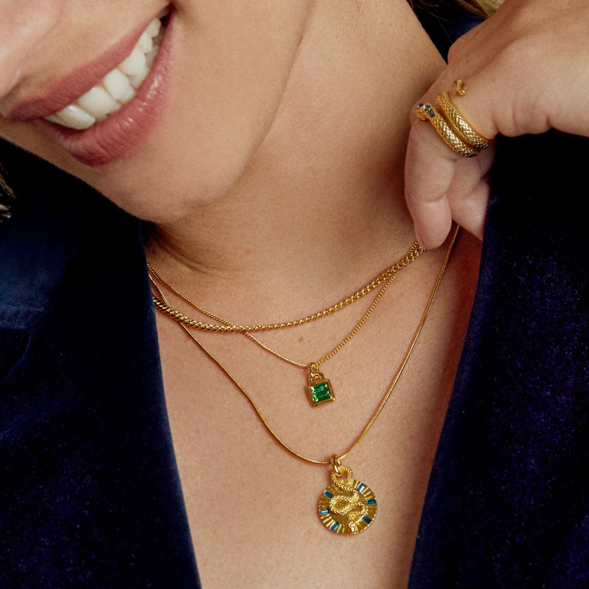Serpent Medallion Necklace - Image 2